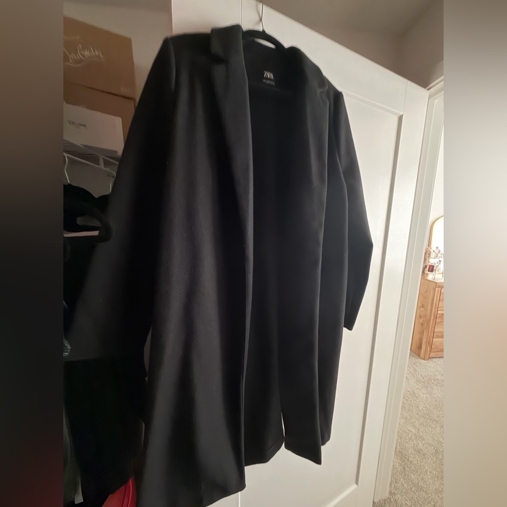 Zara Black Pea Coat